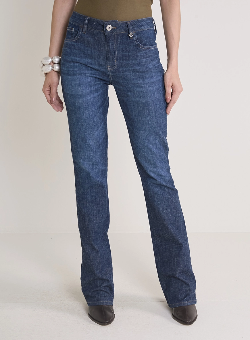 Calça Jeans Feminina Marisa Boot Cut Índigo