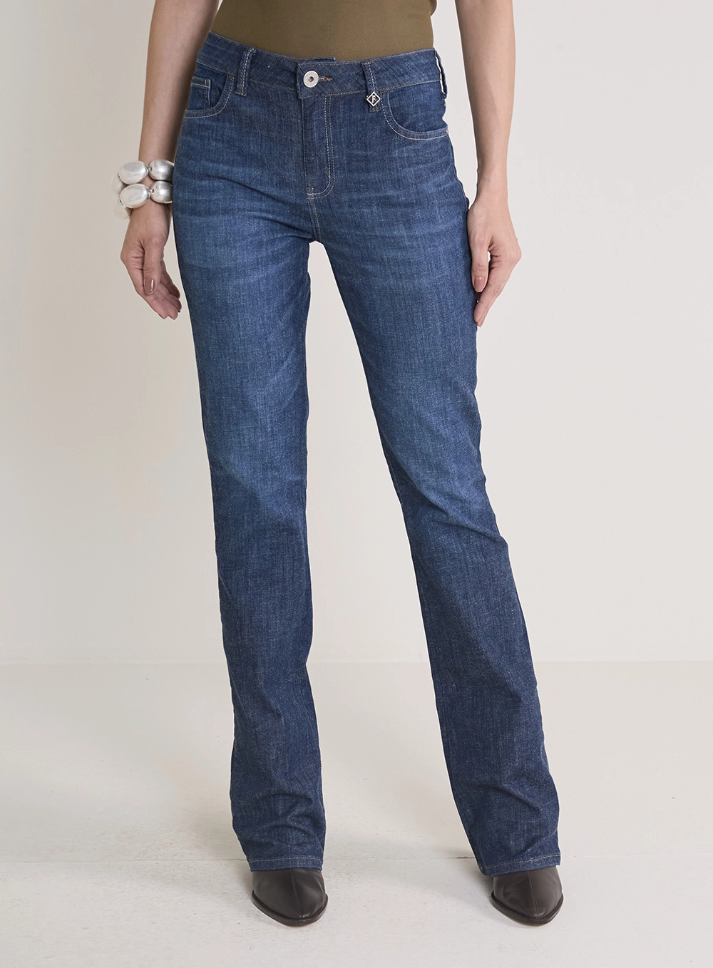 Calça Jeans Feminina Marisa Boot Cut Índigo 2