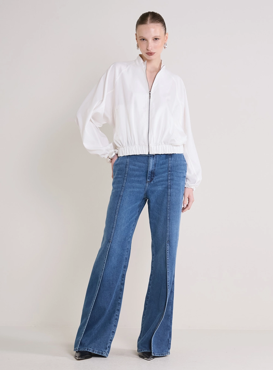 Calça Jeans New Com Cinto E Nervuras Índigo