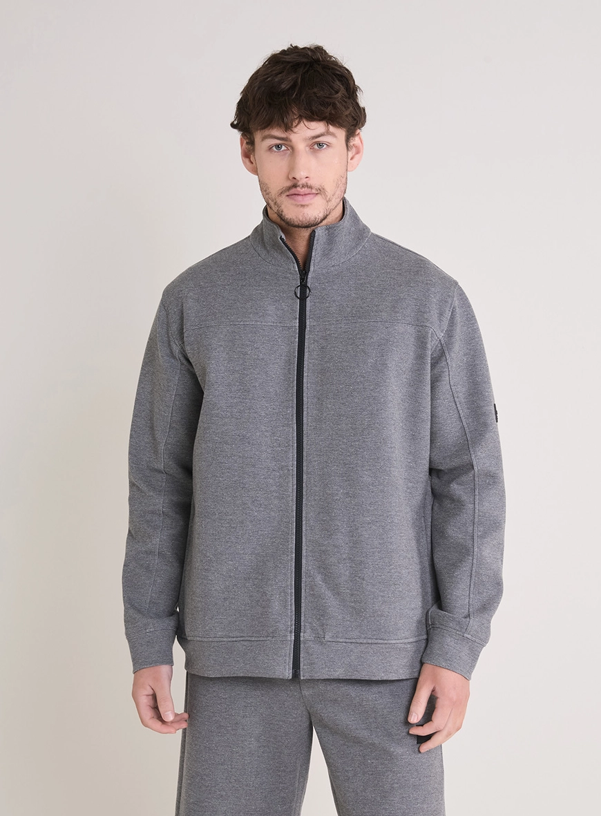 Jaqueta Masculina New Comfort Com Zíper CINZA