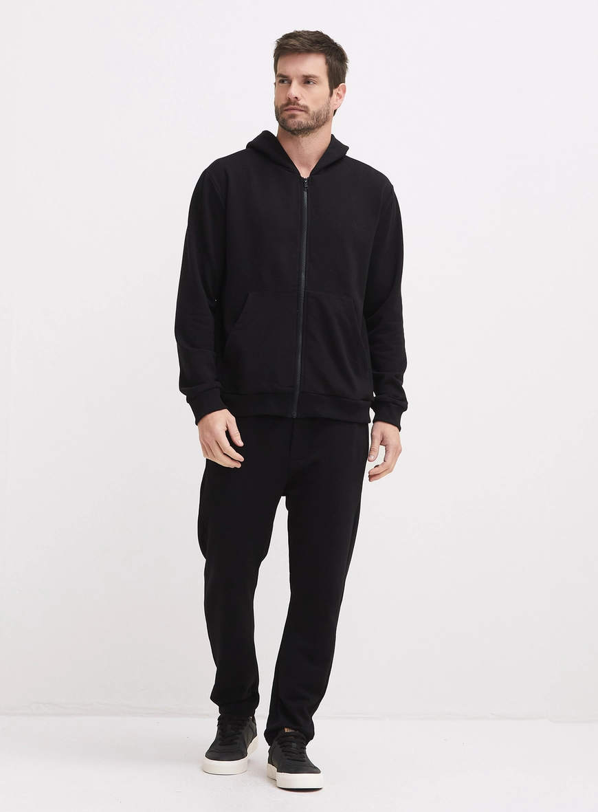 Jaqueta Moletom Masculina New Comfort Preto