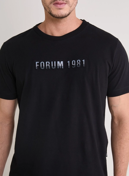 Camiseta Masculina New Slim Com Aplicação