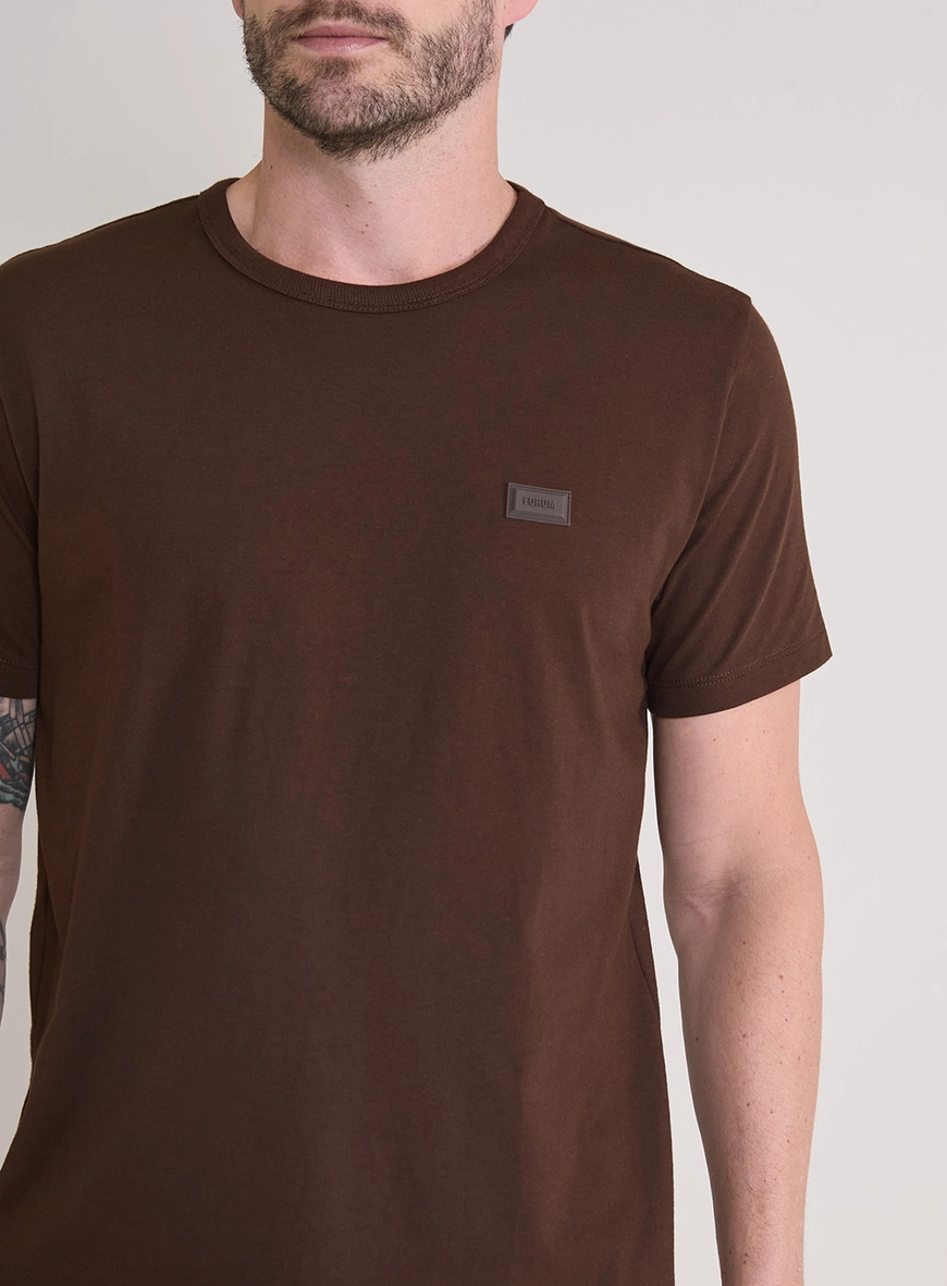 Camiseta Masculina New Box Básica - Páscoa Marrom