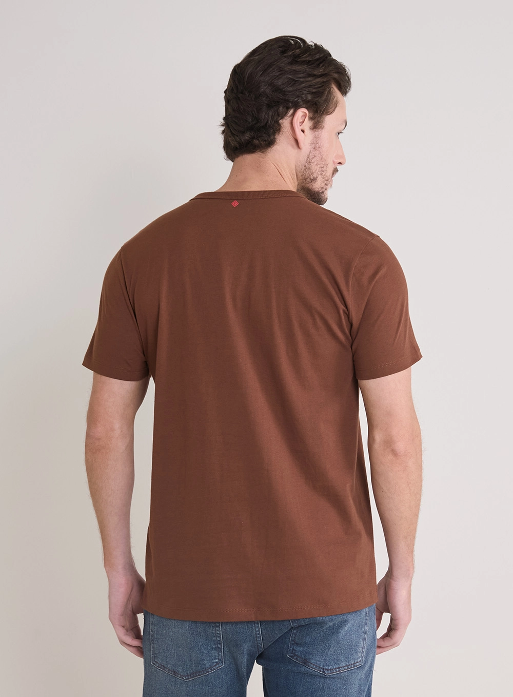 Camiseta Masculina New Box Básica - Páscoa Marrom 2