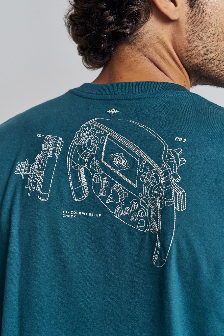 Camiseta Masculina Com Estampa Costas - New Verde 4