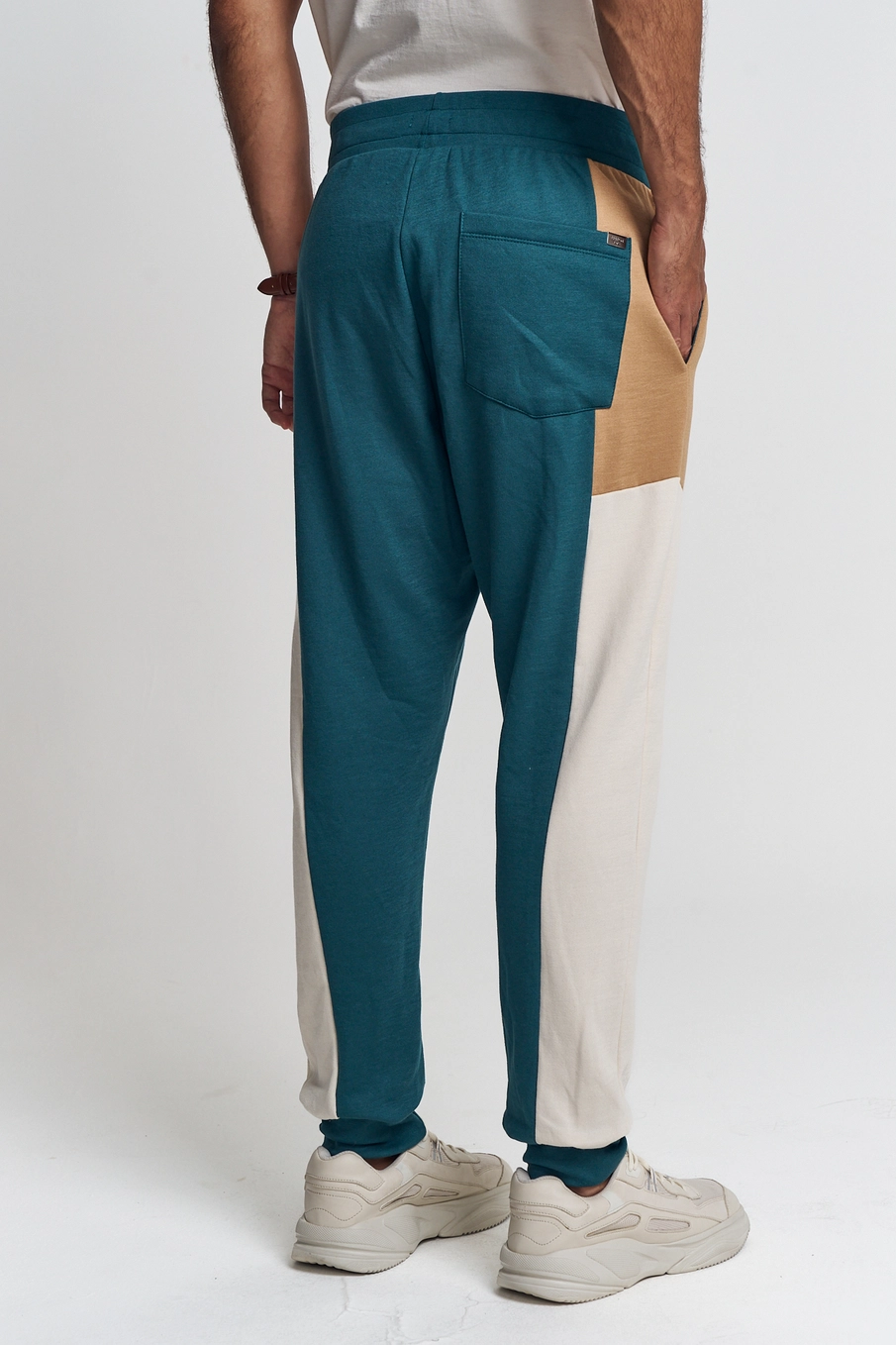 Calça Moletom Masculina Tricolor - Jogger Verde 3