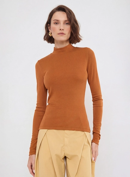 Blusa Slim Manga Longa
