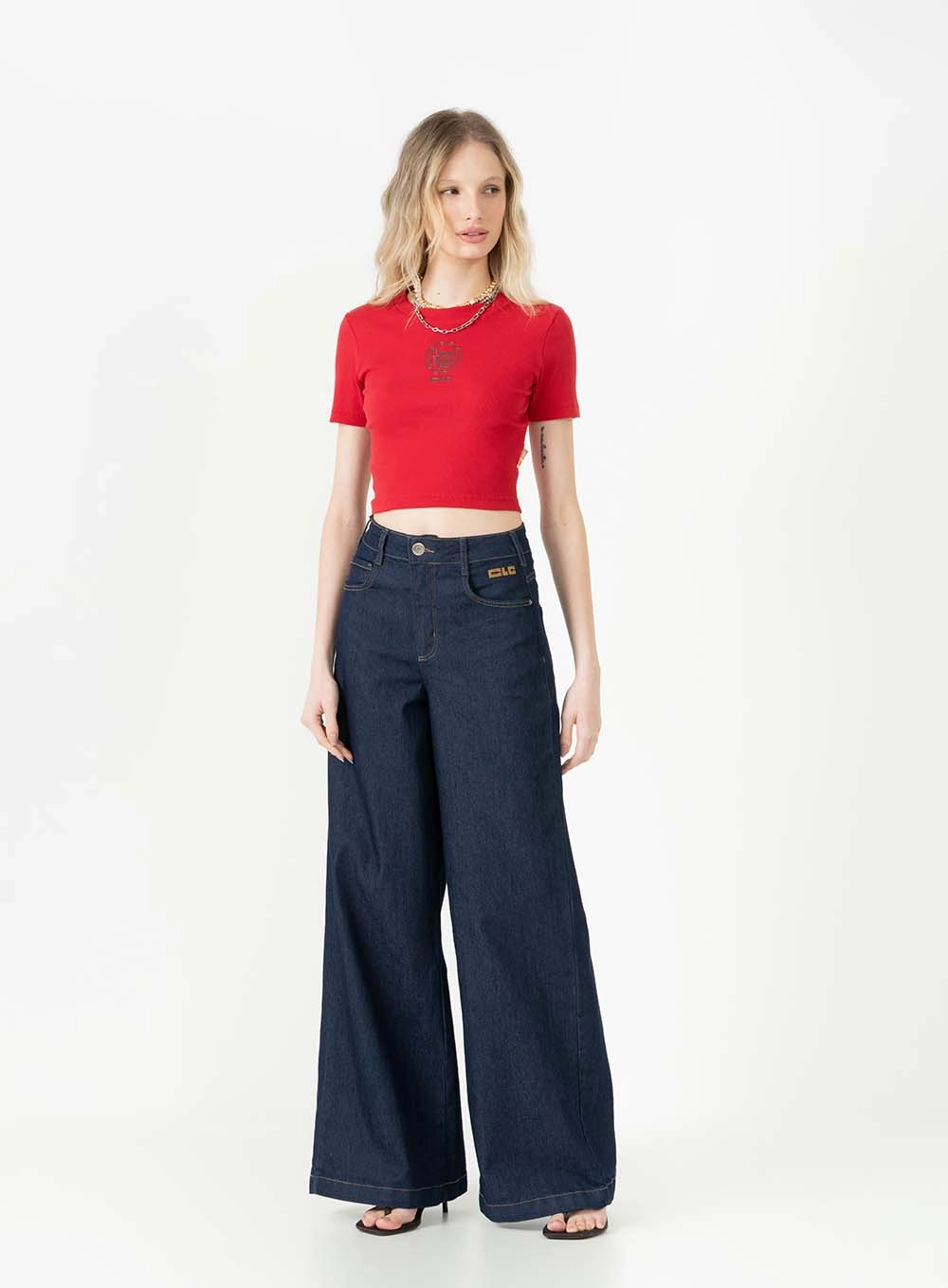 Camiseta Baby Look Canelada Vermelho 3