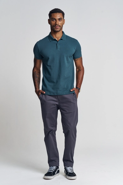 Polo Masculina Com Cava Ajustada - Fit
