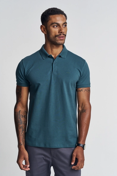 Polo Masculina Com Cava Ajustada - Fit