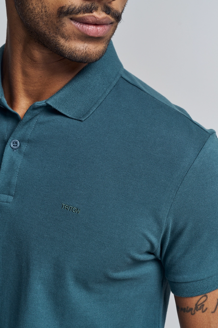 Polo Masculina Com Cava Ajustada - Fit Verde 4