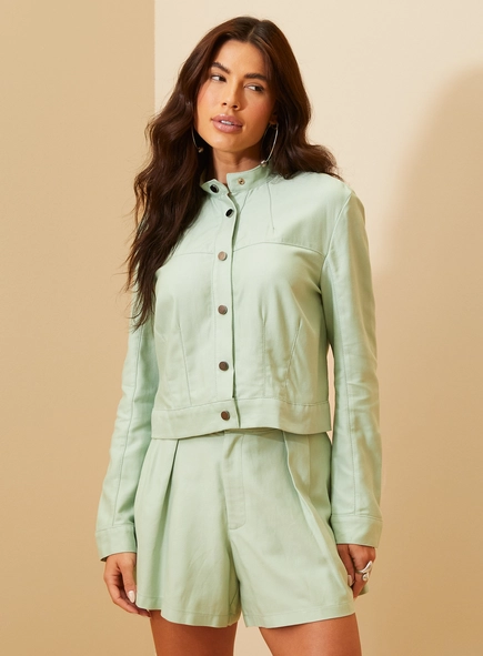 Jaqueta Feminina Com Detalhe De Pence - Comfort