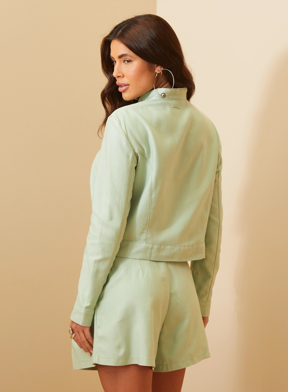Jaqueta Feminina Com Detalhe De Pence - Comfort Verde 4