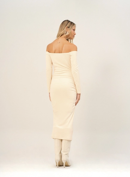 Vestido Midi Ombro A Ombro