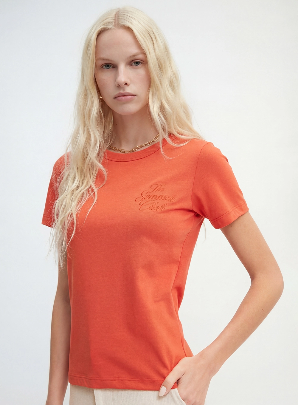 Camiseta Feminina Small Vermelho 4