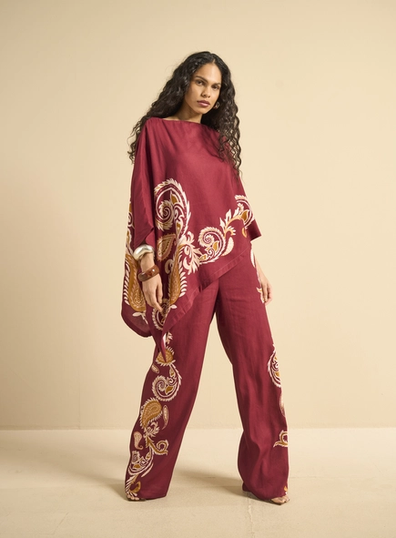 Calça Feminina Solta Paisley