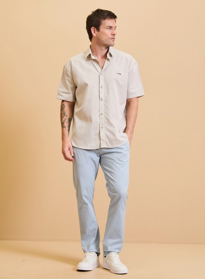 Camisa Masculina Reta - Barcelona Off