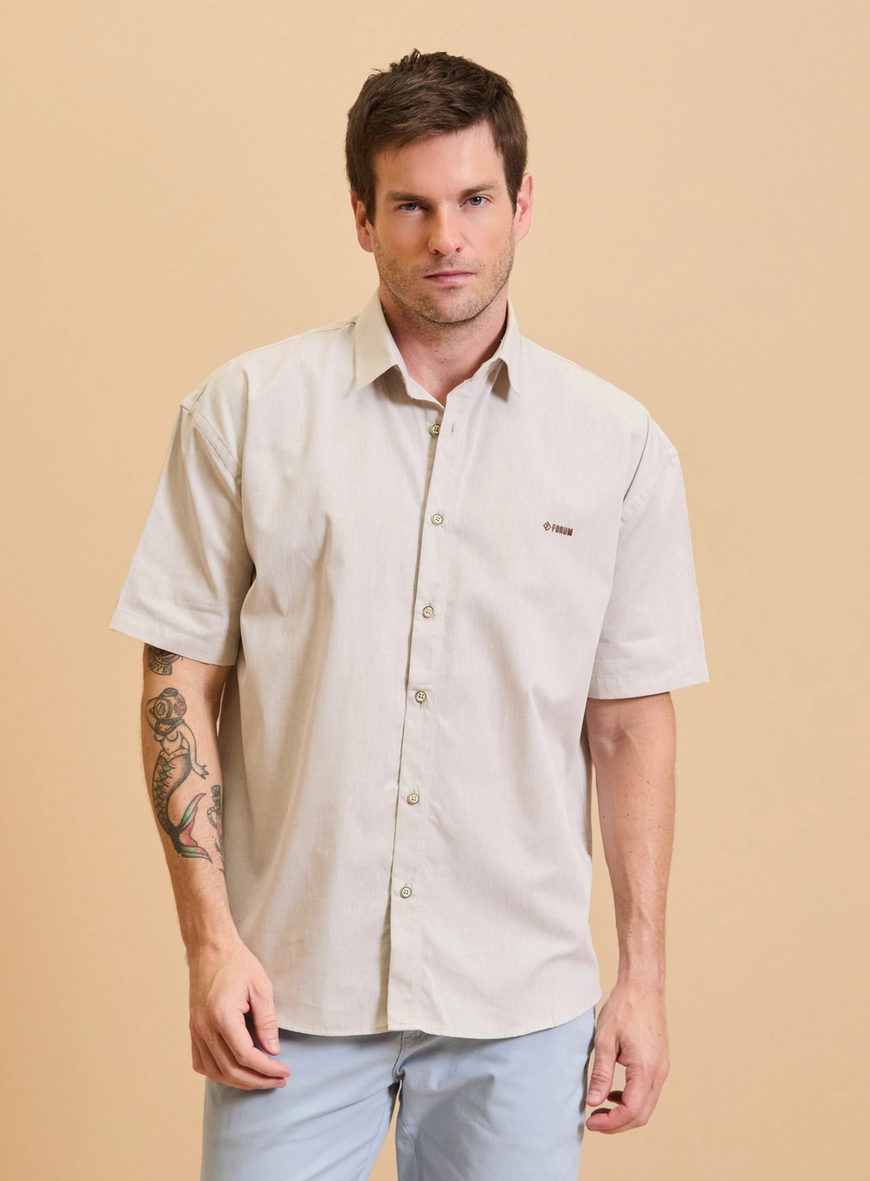 Camisa Masculina Reta - Barcelona Off