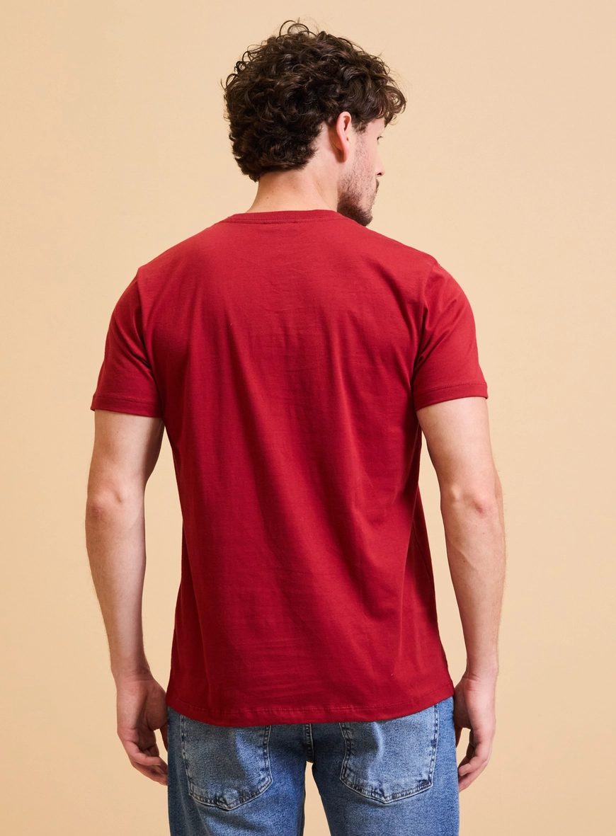 Camiseta Masculina Básica New Slim Vermelho