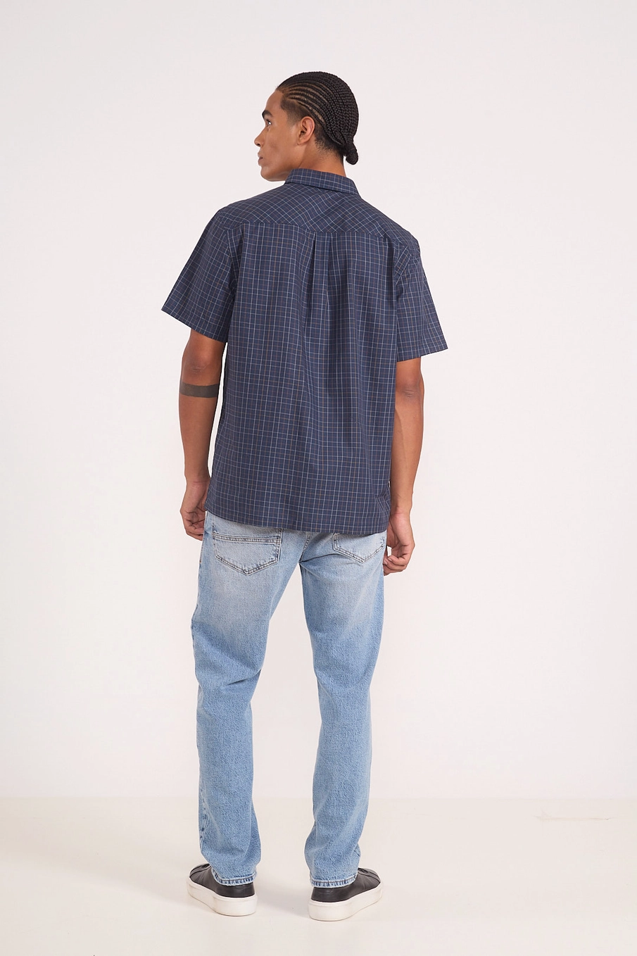 Camisa Manga Curta Urban Xadrez Estampados