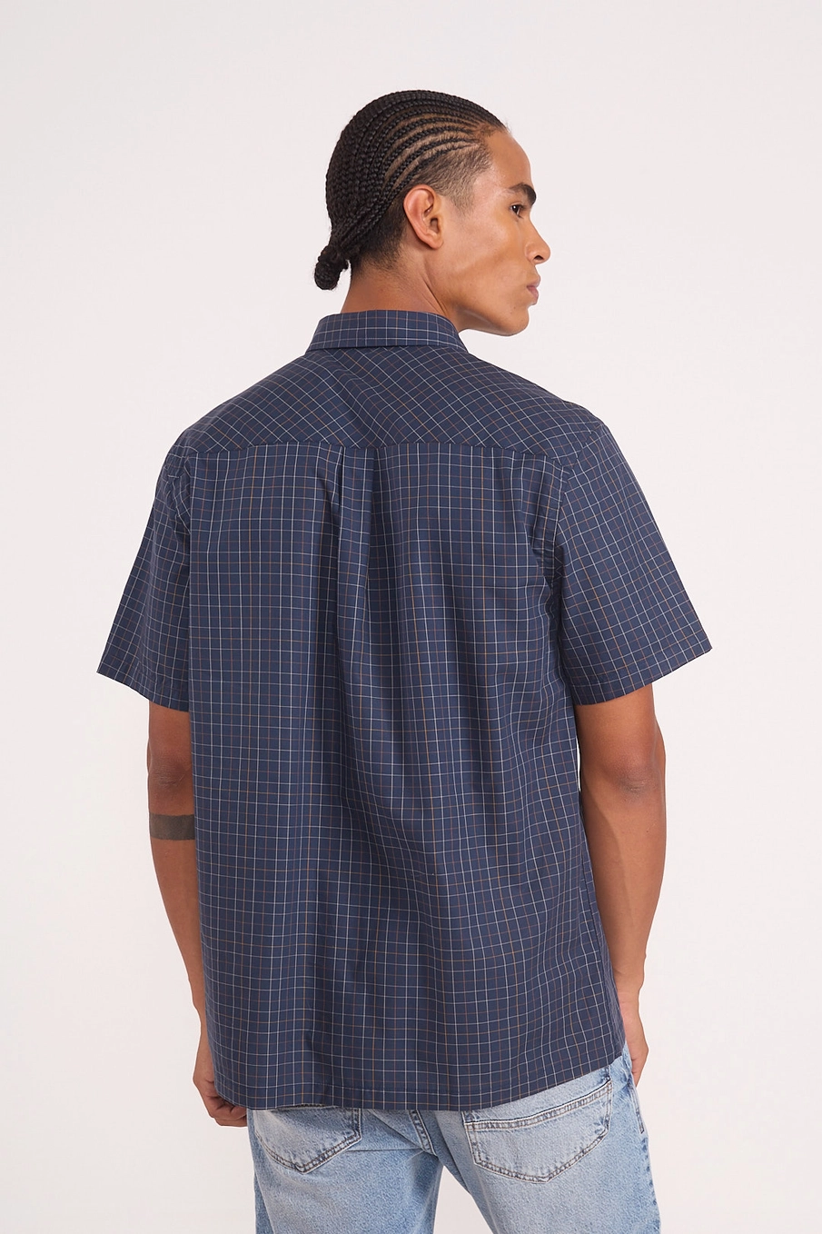 Camisa Manga Curta Urban Xadrez Estampados