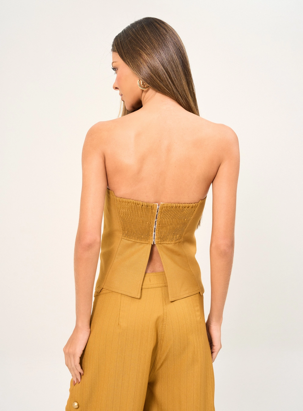 Blusa Tomara Que Caia Estruturada Amarelo 2