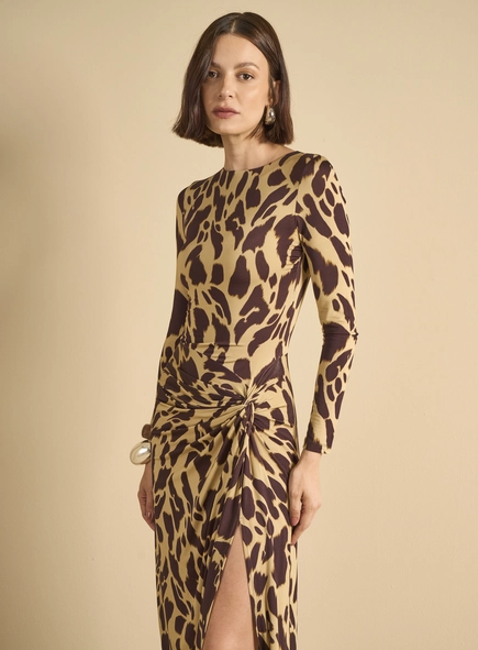 Vestido Midi Franzido - Selva Urbana