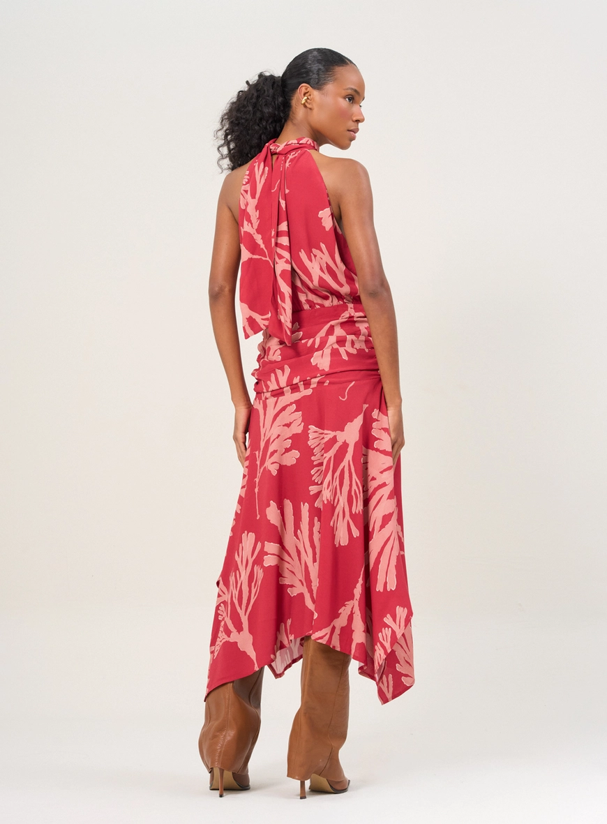 Vestido Midi Frente Única Estampados 2