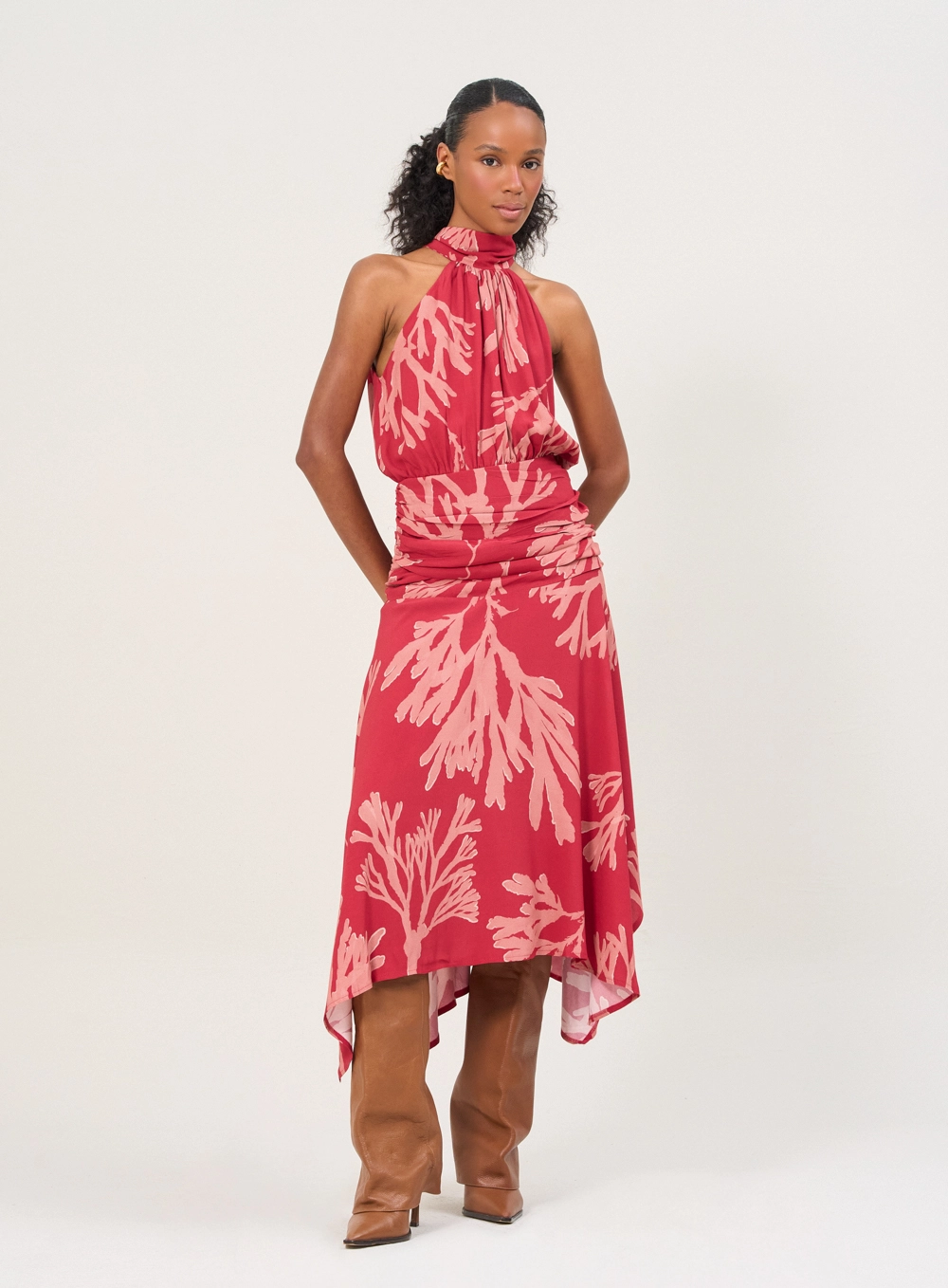 Vestido Midi Frente Única Estampados 1