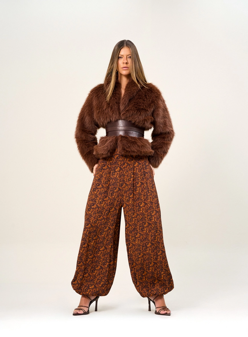 Calça Feminina Com Estampa Animal Estampados 4