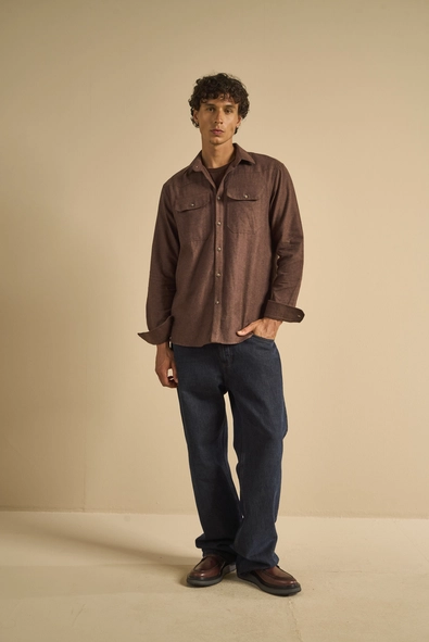 Camisa Masculina Relax Manga Longa