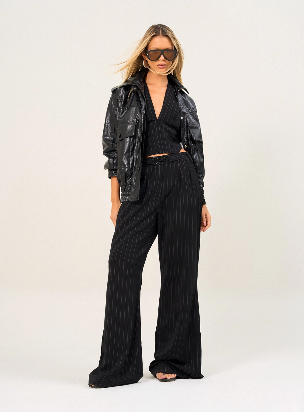 Calça Feminina Pantalona Com Recorte Estampados 4