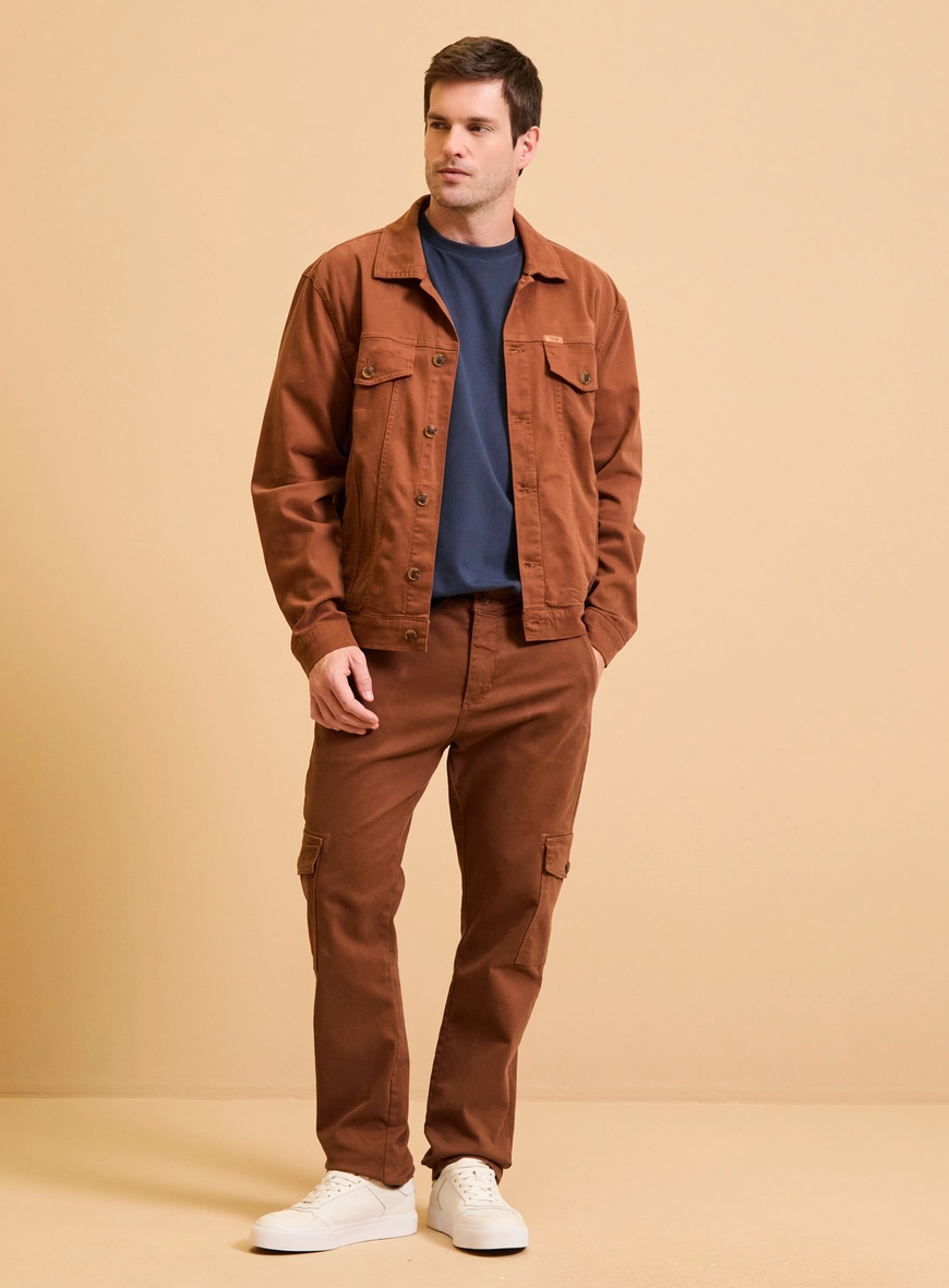 Calça Sarja Masculina - Vitor Marrom