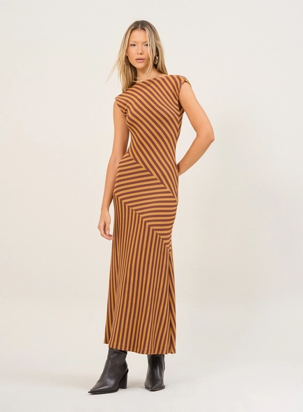 Vestido Feminino Listrado