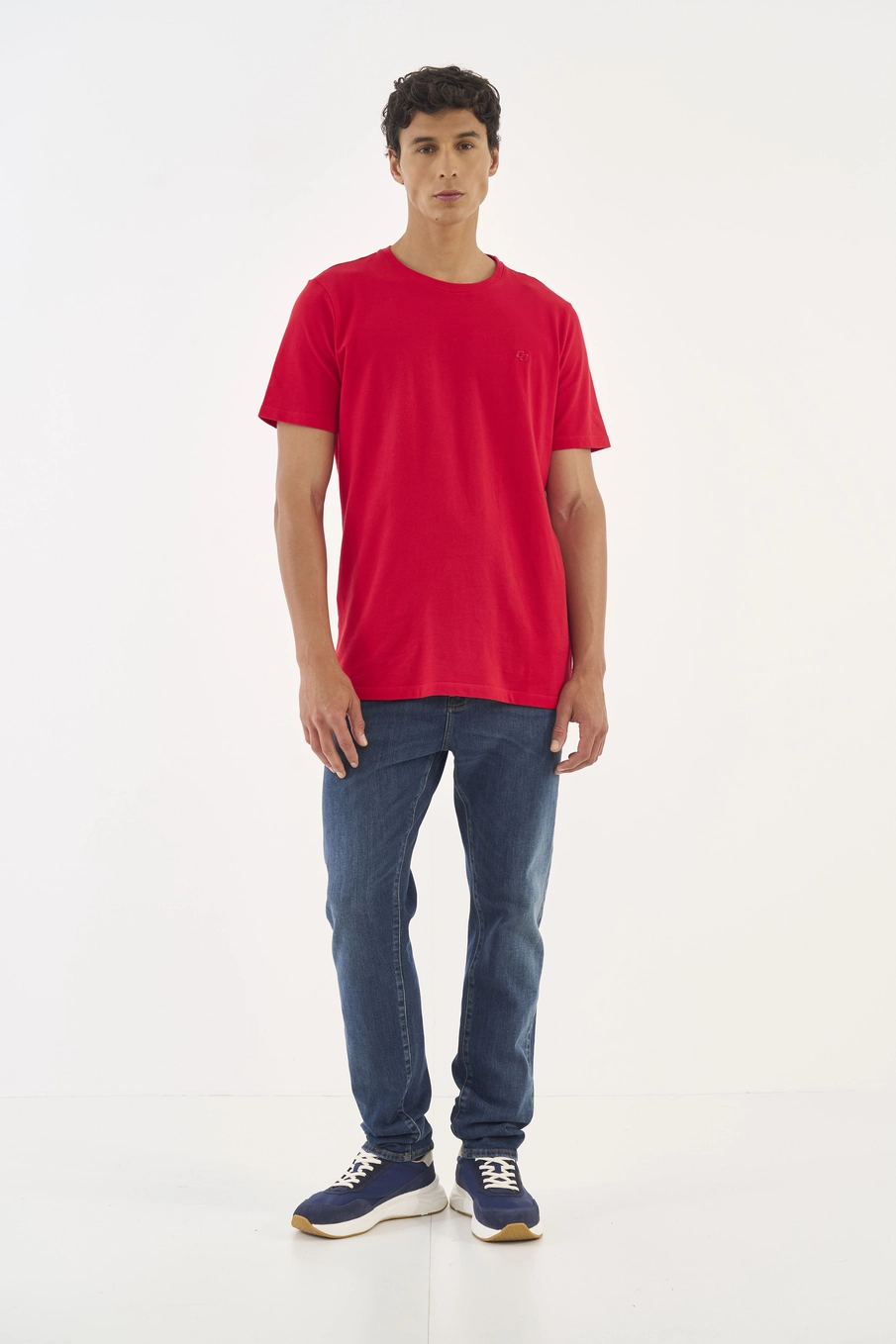 Calça Jeans Italo Slim Lavagem Média Índigo