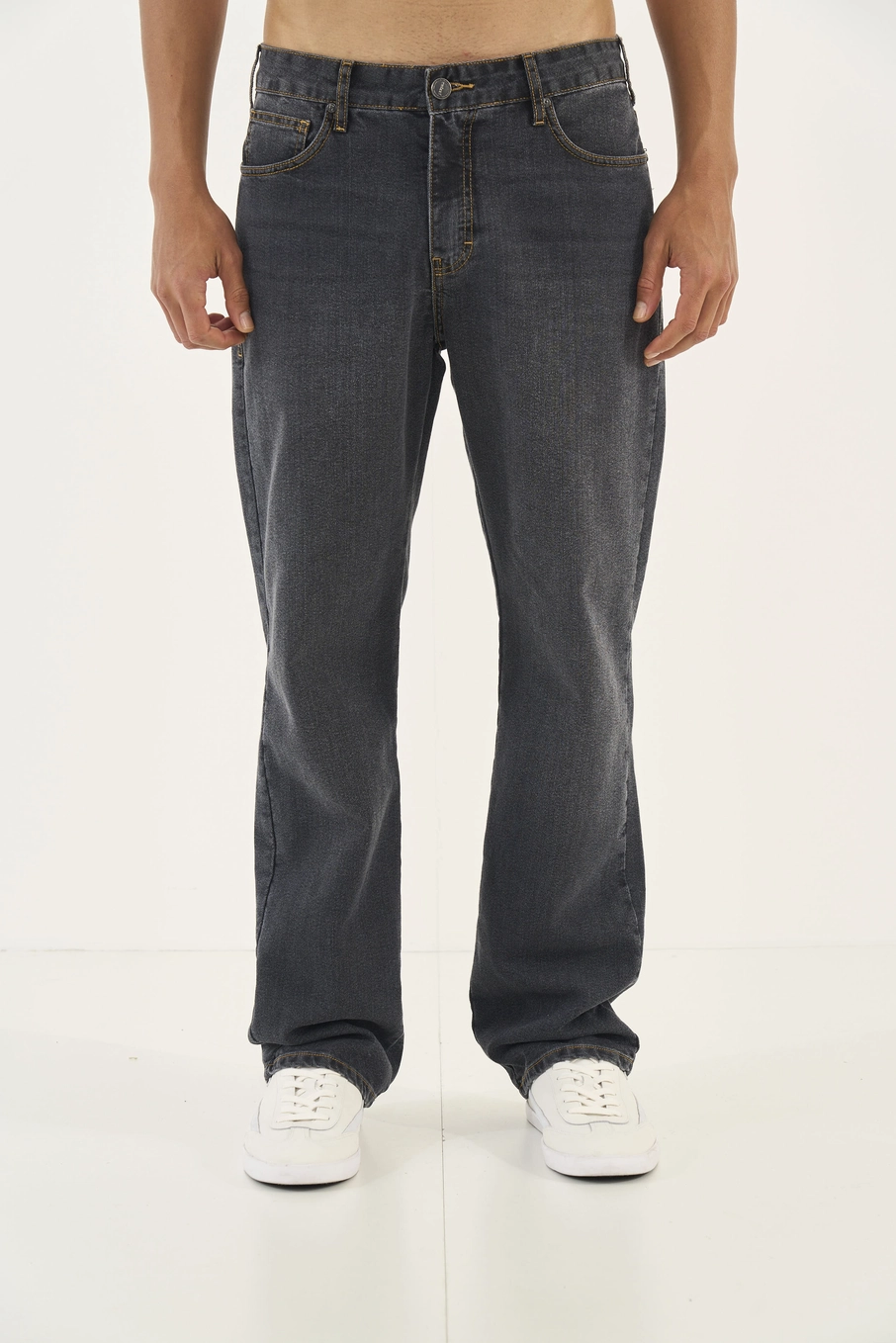 Calça Jeans Reta Indigo Preto