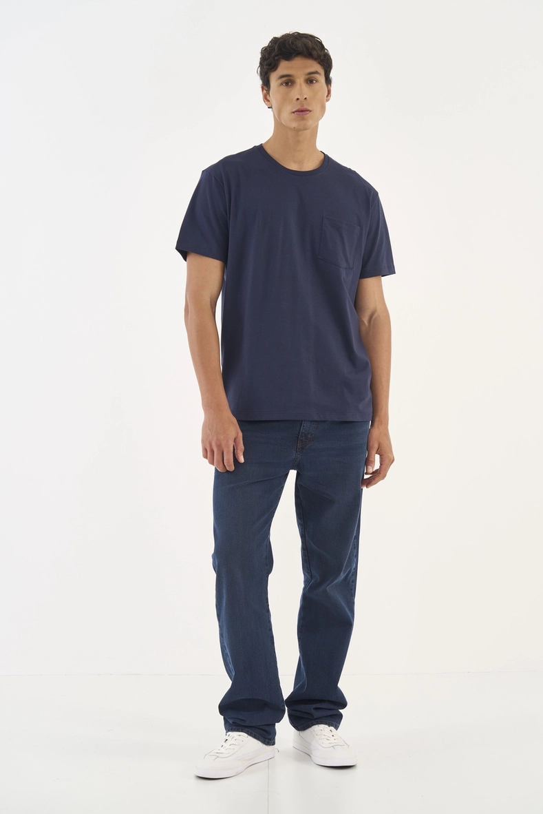 Calça Jeans Reta