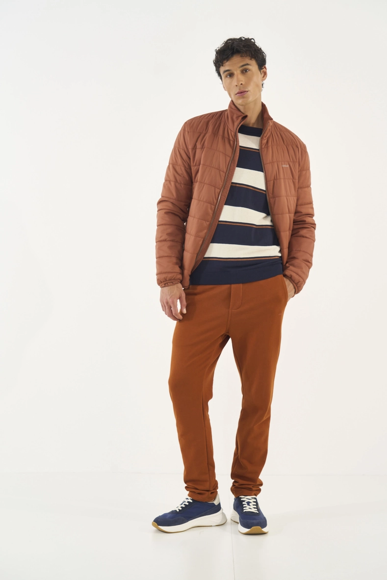Calça Moletom Slim Com Amarração