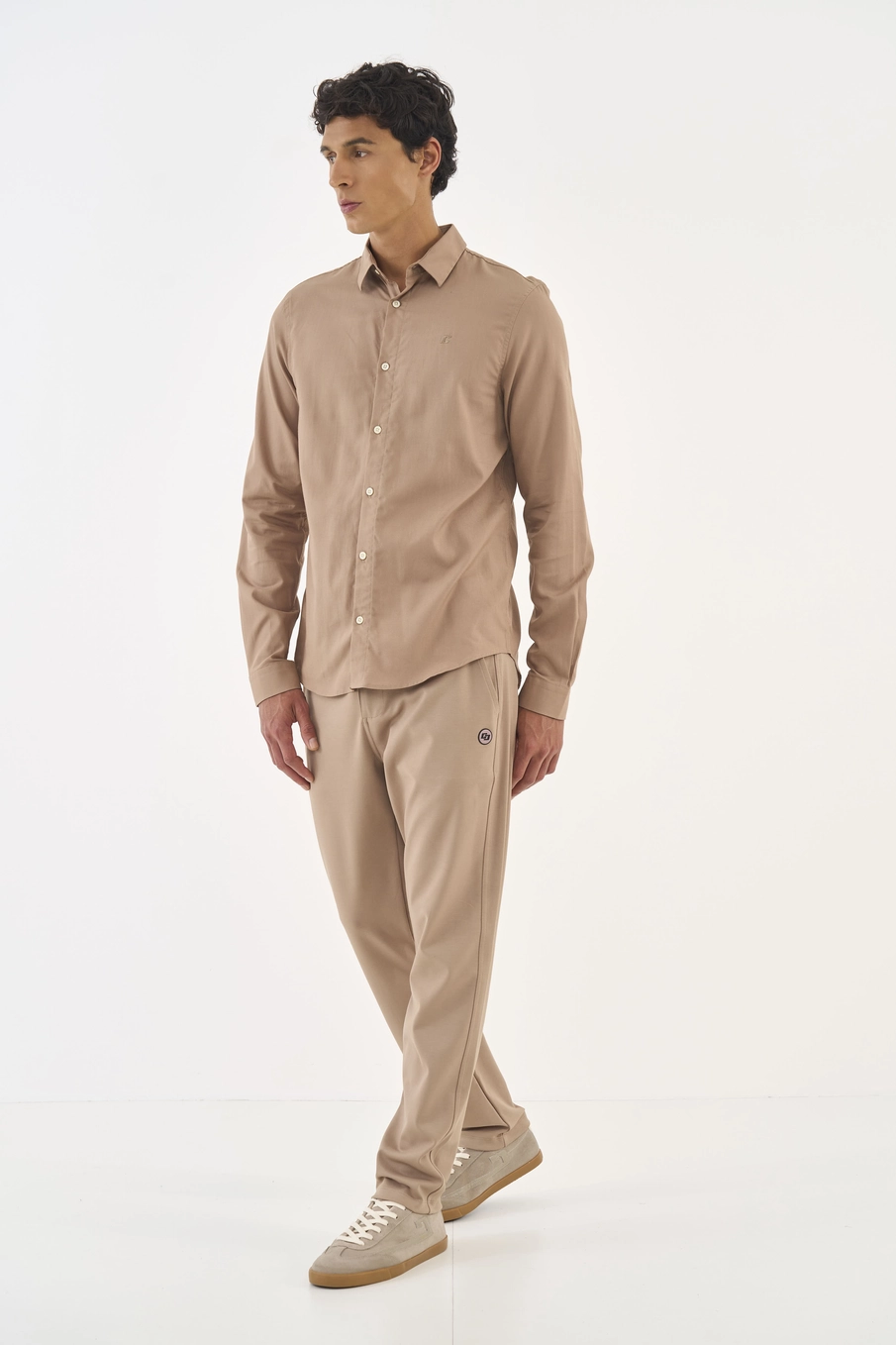 Calca Malha  Masculino Colcci Bege