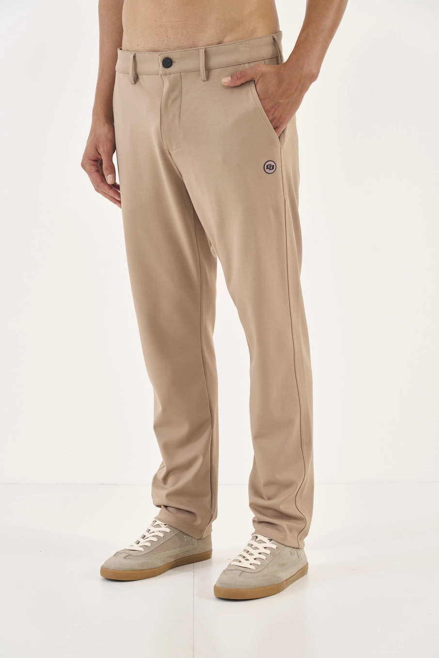 Calca Malha  Masculino Colcci Bege