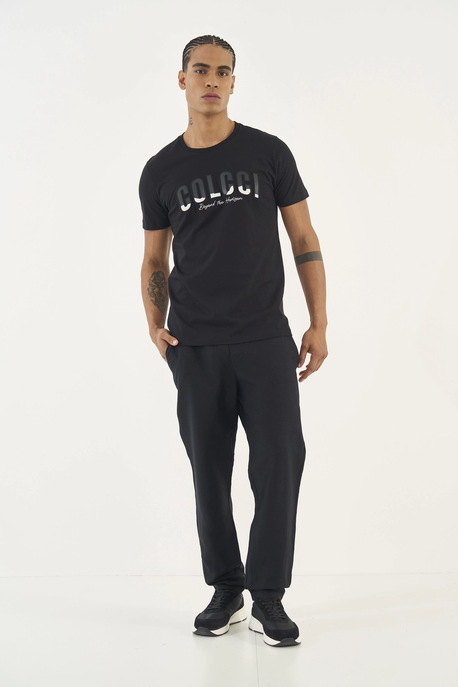 Calça Alfaiataria Reta Kein Com Linho Preto