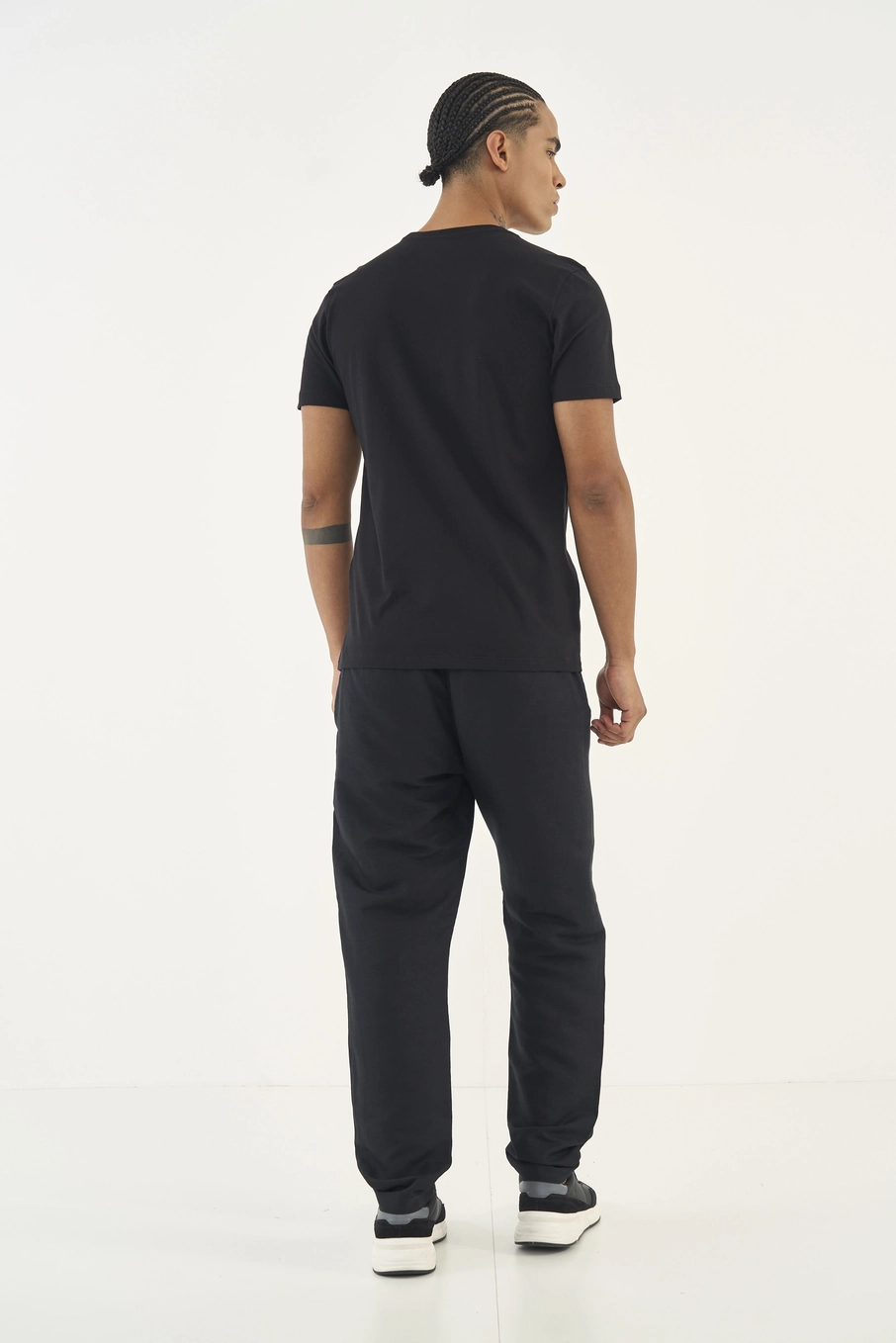 Calça Alfaiataria Reta Kein Com Linho Preto