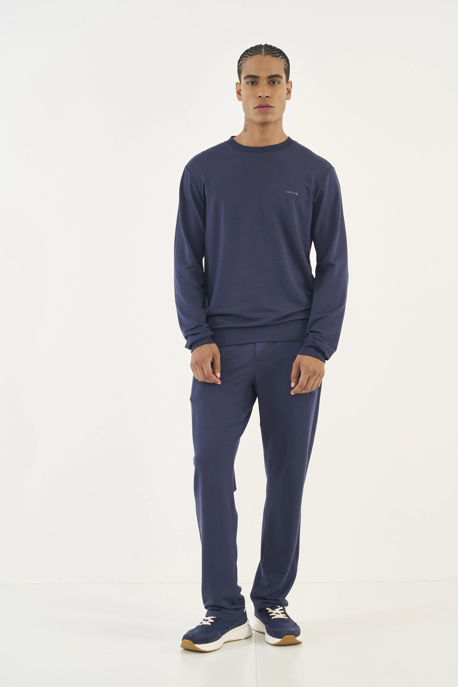 Calça Moletom Comfort Azul