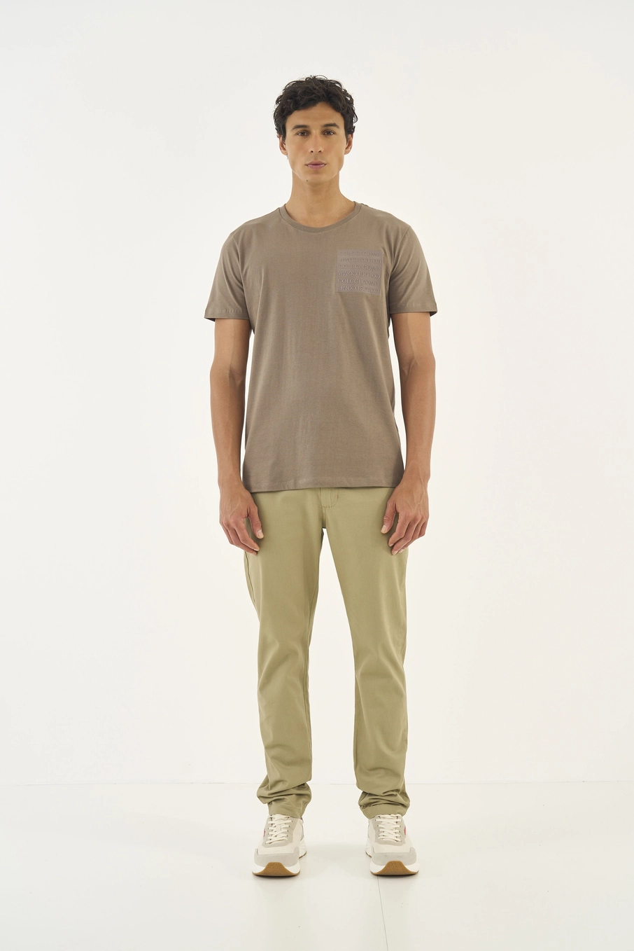 Calca Sarja  Masculino Colcci Bege