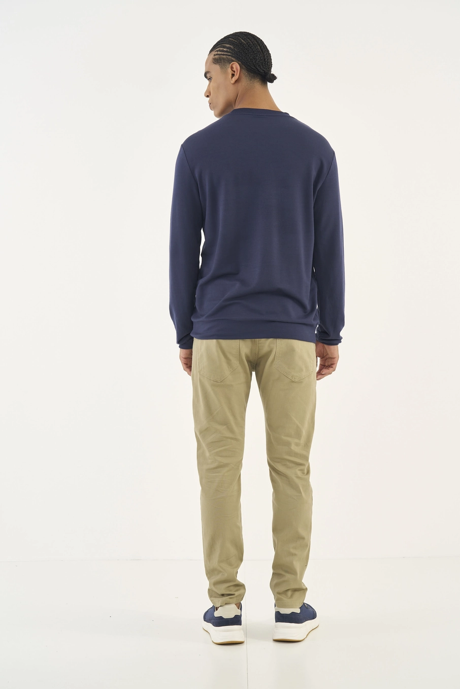 Calça Em Sarja Skinny Felipe Bege
