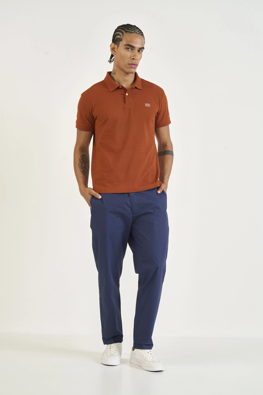 Calça Alfaiataria Reta Azul