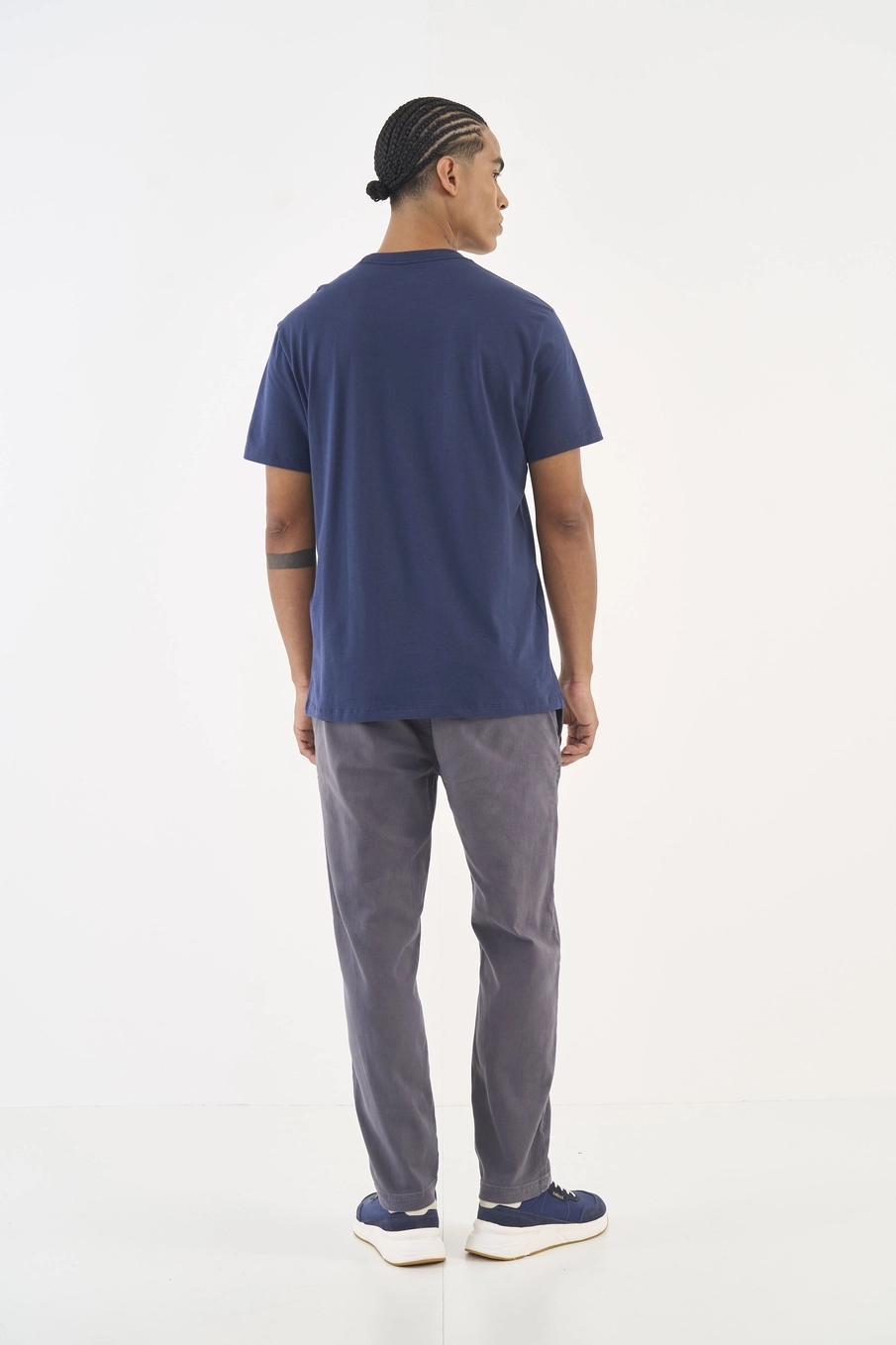 Calça Sarja Alfaiataria Andrew Jogger Cinza