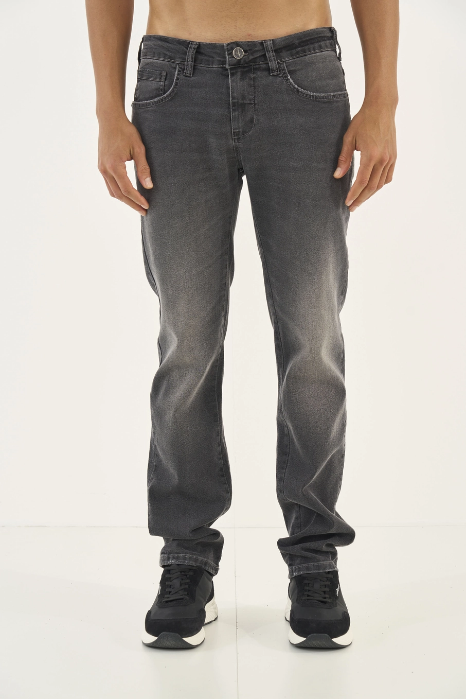 Calça Jeans Alex Slim Dark Indigo Preto