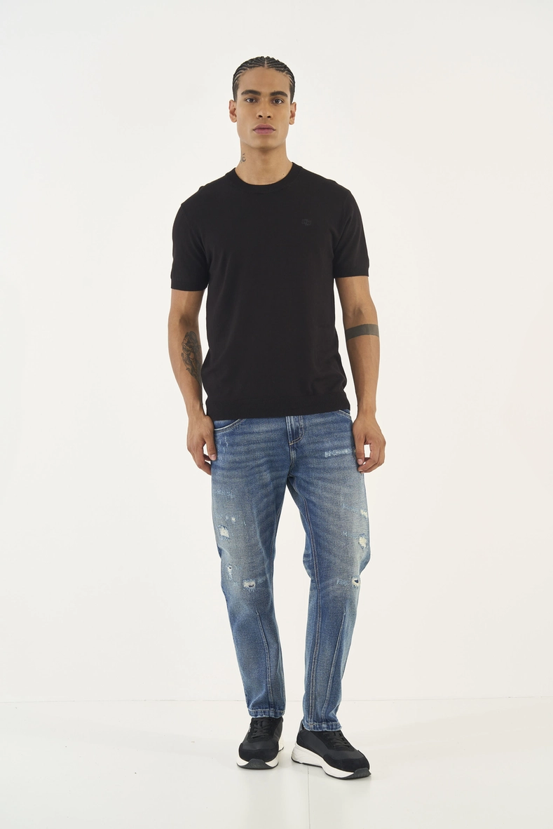 Calça Jeans Tepered Afunilada