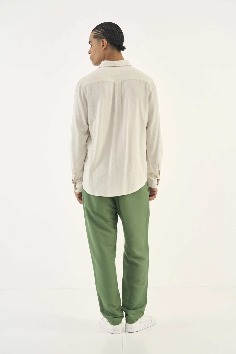 Calça Linho Verde Dragon